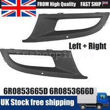 1 PAIR FOR VW POLO 6R MK5 FRONT BUMPER LOWER SIDE FOG LIGHT SURROUND GRILL TRIM