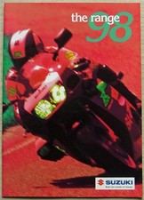 SUZUKI MOTORCYCLES Sales Brochure For 1998 TL1000R GSX750F GSF1200 Bandit AP50 +
