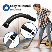 For MIELE C1 C2 C3 Vacuum Cleaner Replacement Handle Hose Bent End Black/Tube