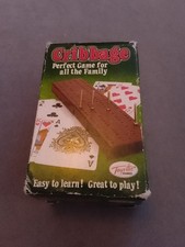 ? Travel Cribbage Wooden Set With Pegs Cards Sealed Toyrific Games