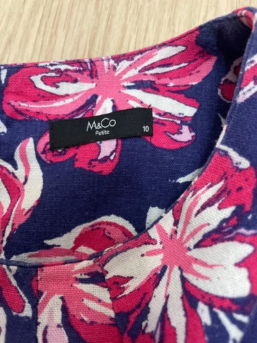 Blue and pink shift dress - pink,