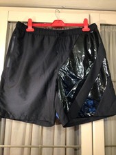 MENS Swim/Gym/Running Shorts with PVC Panel Details Size 34/38 “