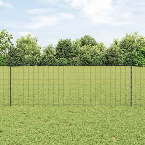 Fence post 160cm grey steel - post,