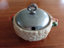 A Clarice Cliff Preserve pot &