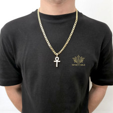 Mens 9ct Gold XP Ankh Cross
