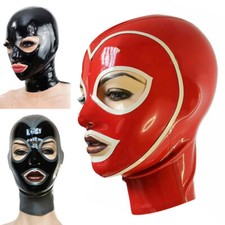 Womans Latex Gummi Rubber Hood