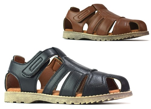 Boys closed toe brown - boys, sandals