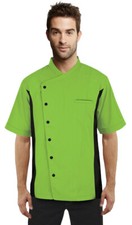 Short Sleeves side Mesh Vented Chef Coat Jacket Uniform