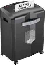 Bonsaii Heavy Duty Paper Shredder C266-B 2-Sheet Micro Cut CD Card Home Office