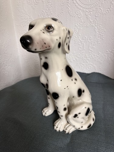 Vintage ceramic dalmatian - vintage, dog