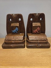 A Pair Of Oak Art Deco Book