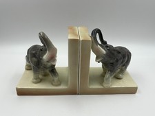 Mid Century Elephant Bookends