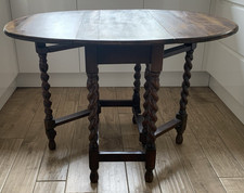 Solid Oak Drop Leaf Table