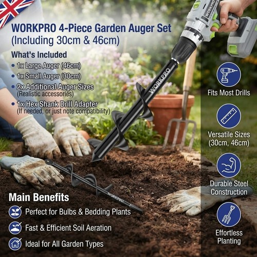 Workpro piece auger - auger, drill