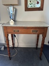 VICTORIAN PINE MARBLE-TOPPED