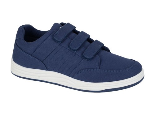 Mens flat canvas trainers - canvas,