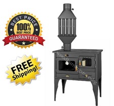 Cooking Wood Burning Stove Oven Left Flue Prity 1P34L 10,1kw. / Heat Exchanger 