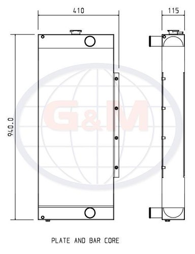 Radiator for jcb crawler - radiator,