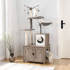 2-in-1 Cat Tree with Litter