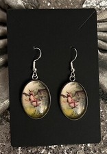 SILVER 925 DONKEY & DRAGON EARRINGS  SHREK JEWELLERY MOVIE CARTOON GIFT