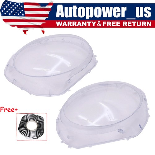 Pair headlight clear - headlight, headlamp