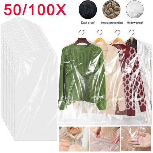 100pcs clear polythene - 50/100pcs,