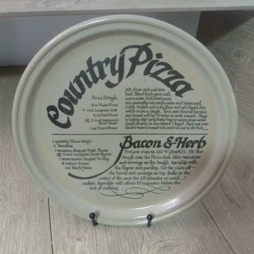 Pearsons stoneware pizza plate - stoneware,
