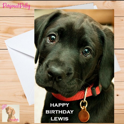 Personalised labrador card - personalised,