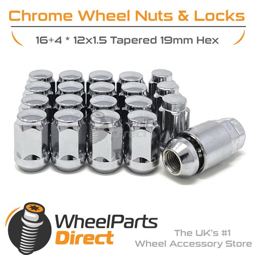 Wheel nuts locks 4 12x1 - wheel, 16+4