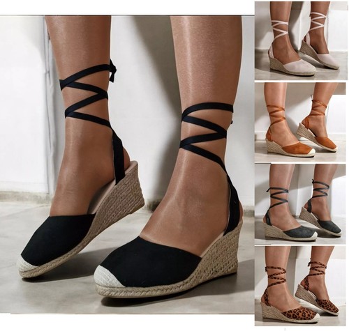 Ladies wedge espadrilles - ladies,