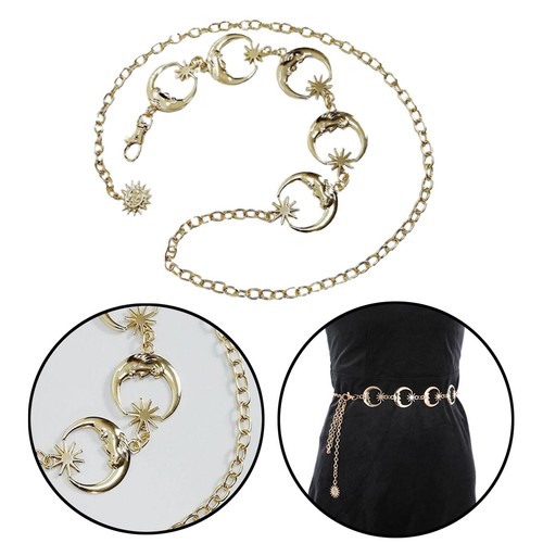 Women metal link moon star - metal,