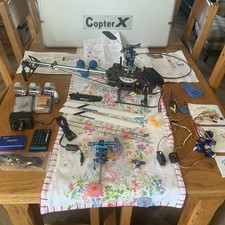 COPTER X - Radio Controlled / RC Helicopter - in case with spares as shown.