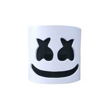 Marsh Mello-DJ Face Mask Helmet Cosplay Marshmallow Bar Music Party Costume Mask