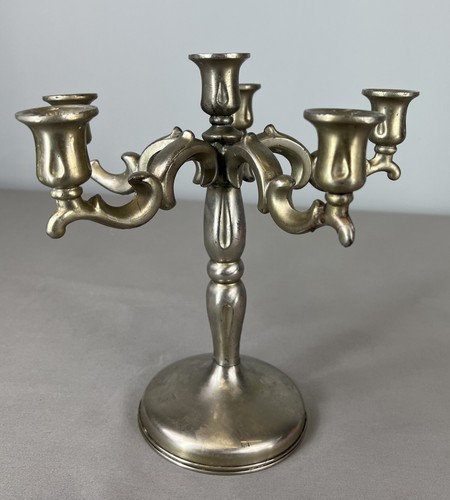 Antique silver plated arm - silver-plated, 6-arm