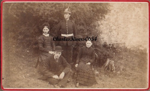 Cdv victorian military photo - cdv,