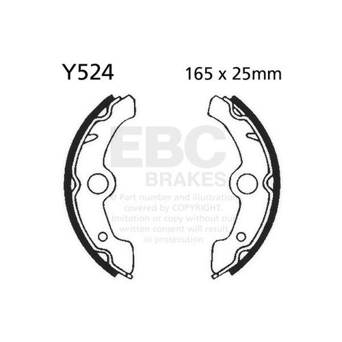 Ebc brake shoe set front - set, (5)