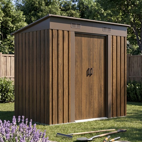 4x6ft metal outdoor storage - metal,