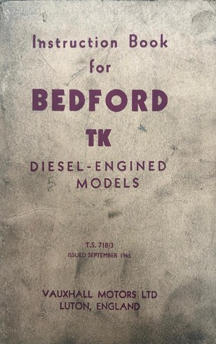 Bedford lorry instruction - bedford,