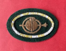 Vintage British Trap Collectors Society Cloth Badge Animal Control-Hunting Curio