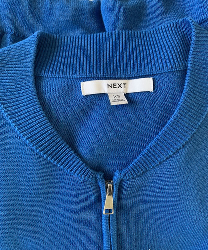 Next cobalt blue - zip, up