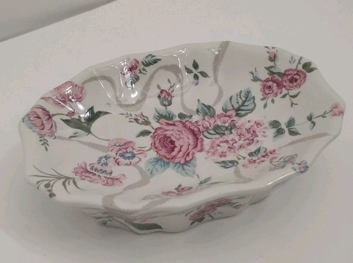Shabby chic rose peony ceramic - shabby,
