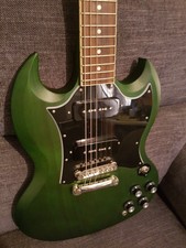 EPIPHONE SG CLASSIC WORN P90s  Fantastic green.