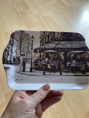 Parisian street scene melamine - parisian,