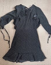 Topshop Size 6 Star Print Navy Dress