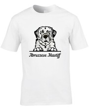 Abruzzese Mastiff Men's T-Shirt Gift Dog Breed Pet Art Watercolour Pet Animal