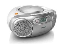 Philips AZ127-12 Portable Stereo CD Radio FM Cassette player Mains & battery NEW