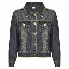 Kids Girls Jackets Designer Denim Style Fashion Black Jeans Jacket Coats 3-13 Yr