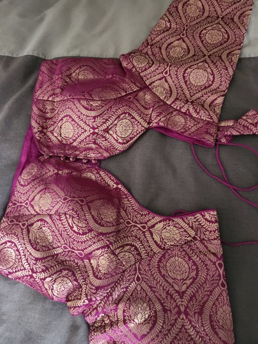 Purple ready wear saree - purple,