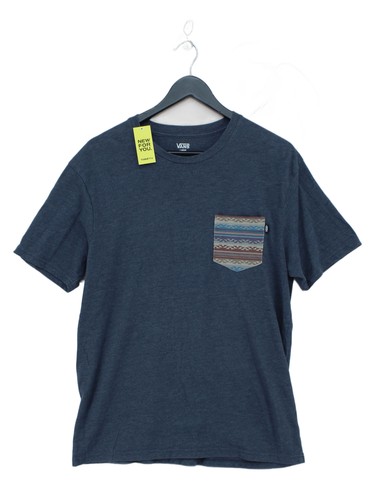 Vans men shirt l blue - men's,