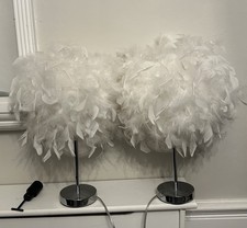 White Feather Table Lamp ONLY 1